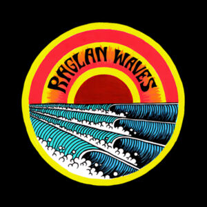 Raglan Waves Logo Tote Bag Design