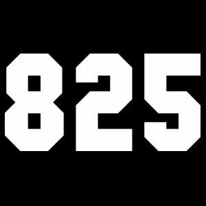 Womens Black 825 T shirt Design