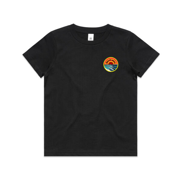 Kids Raglan Waves Logo T Shirt Thumbnail