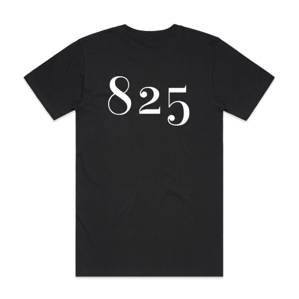 Mens Black 825 Tshirt Thumbnail